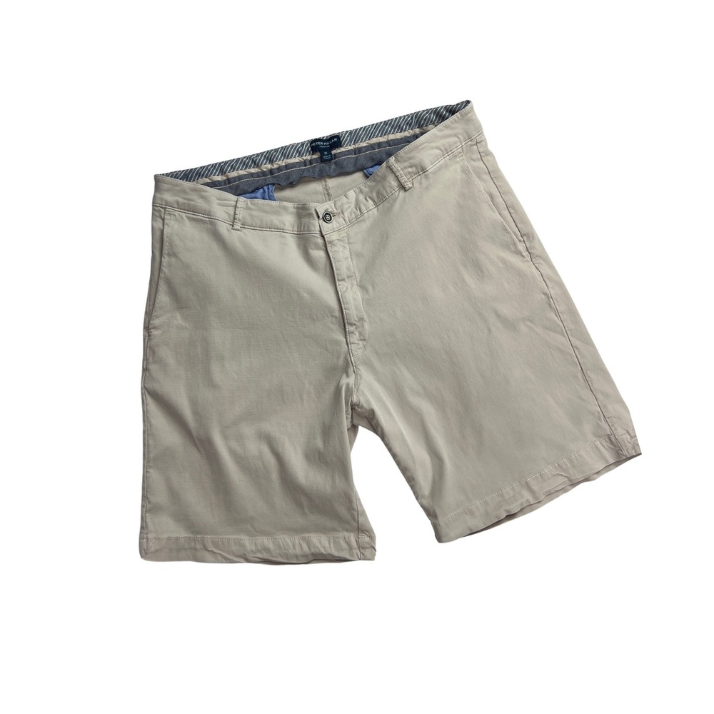 Peter Millar‎ Collection Shorts Mens 38 Tan Chino Twill Luxury Golf Preppy PA40